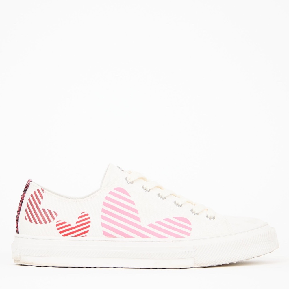 Stuart Weitzman Canvas Ollie Heart Sneaker - Size 8B